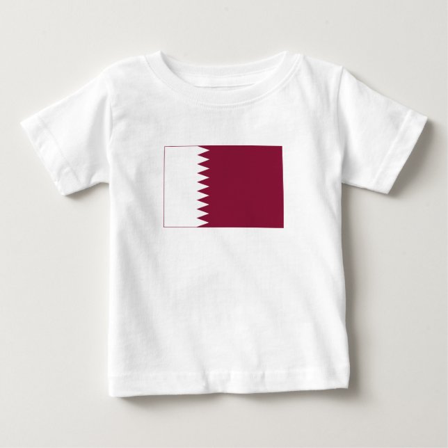 Qatar Flag Baby T-Shirt (Front)