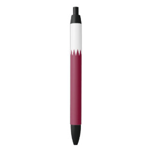 Qatar Flag Black Ink Pen