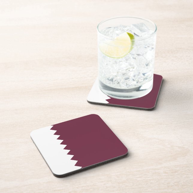 Qatar Flag Coaster (Right Side)