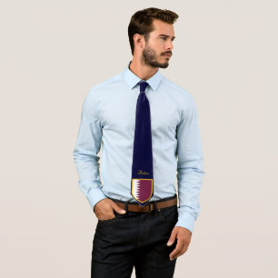 Qatar Flag Customised Tie