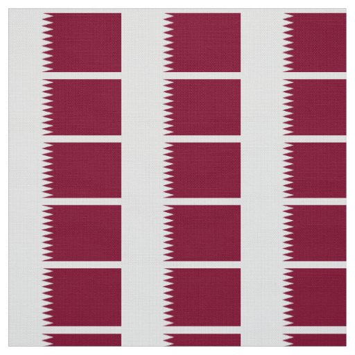 Qatar Flag Fabric Zazzle.co.uk