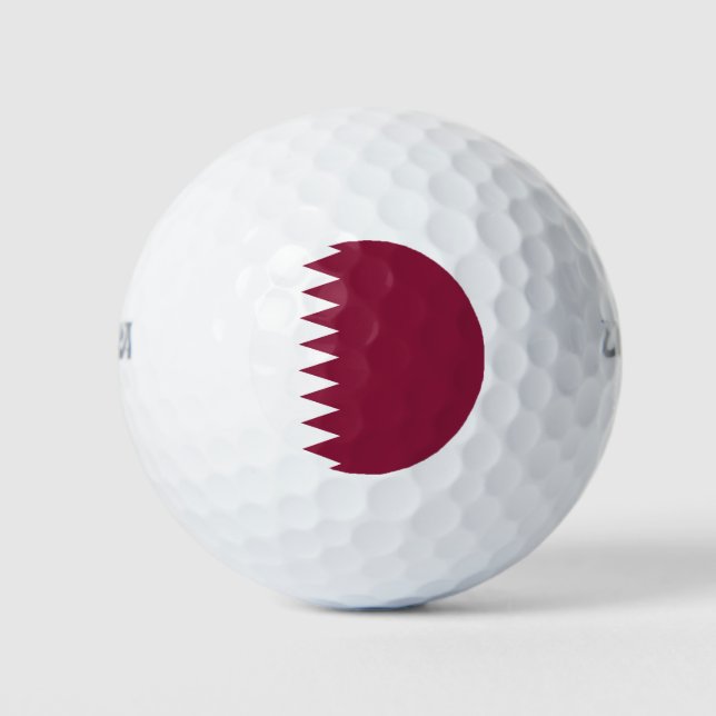 Qatar Flag Golf Balls (Front)