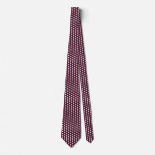 Qatar Flag Hearts Tie