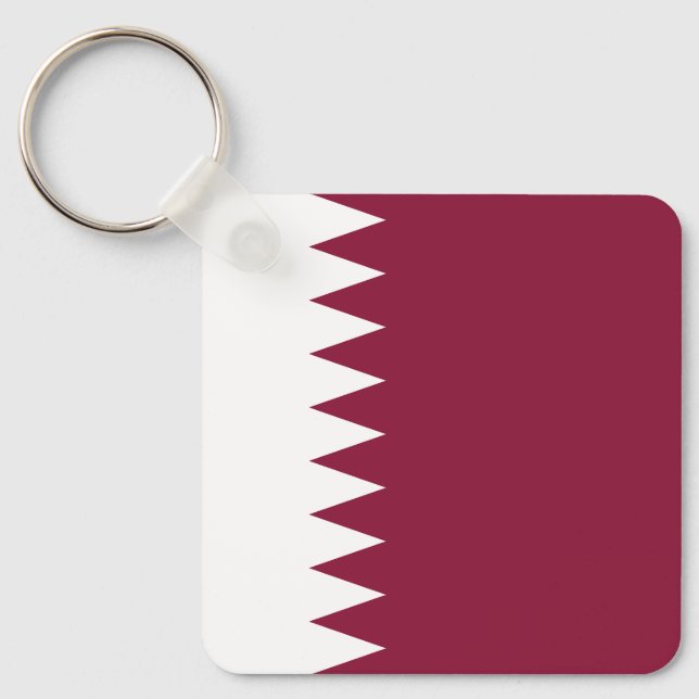 Qatar Flag Key Ring (Front)