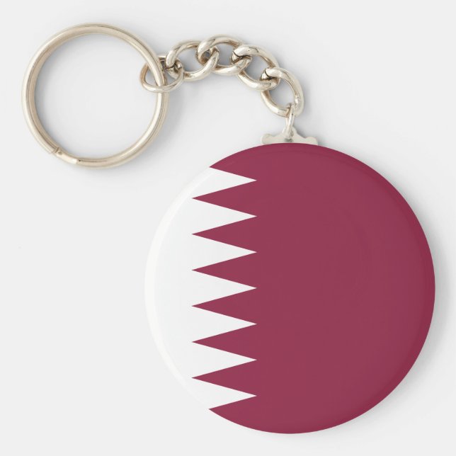 Qatar Flag Key Ring (Front)