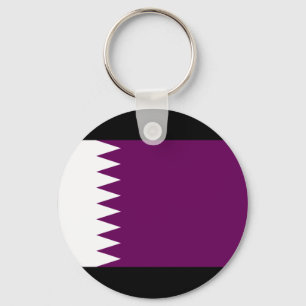 Qatar Flag Key Ring