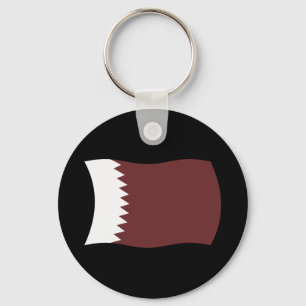 Qatar Flag Keychain