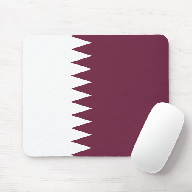 Qatar flag mouse mat (With Mouse)