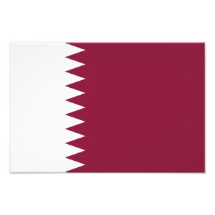 Qatar Flag Photo Print