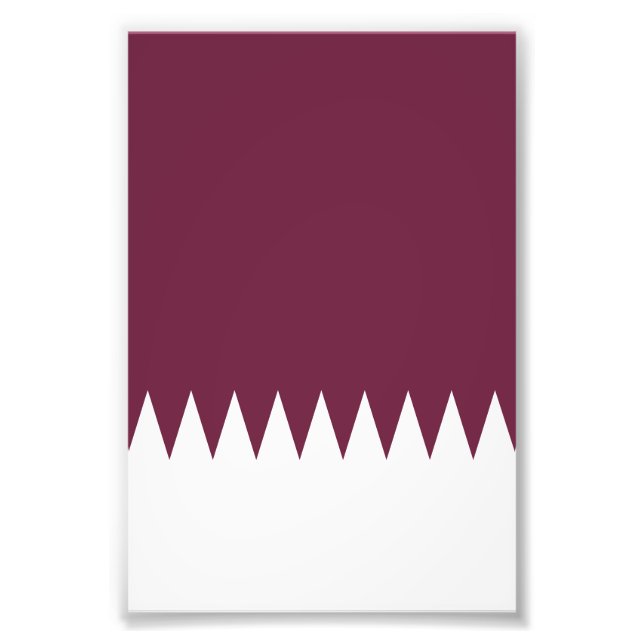 Qatar flag photo print (Front)