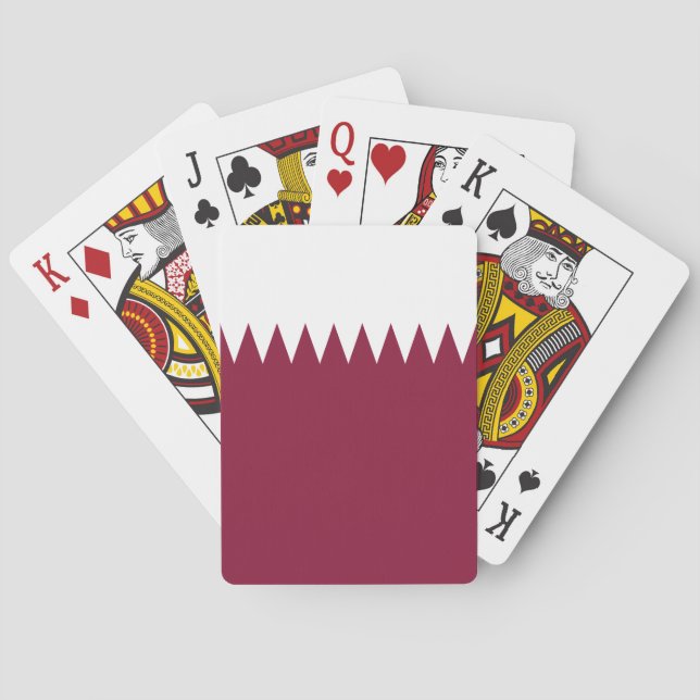 Qatar Flag Playing Cards (Back)