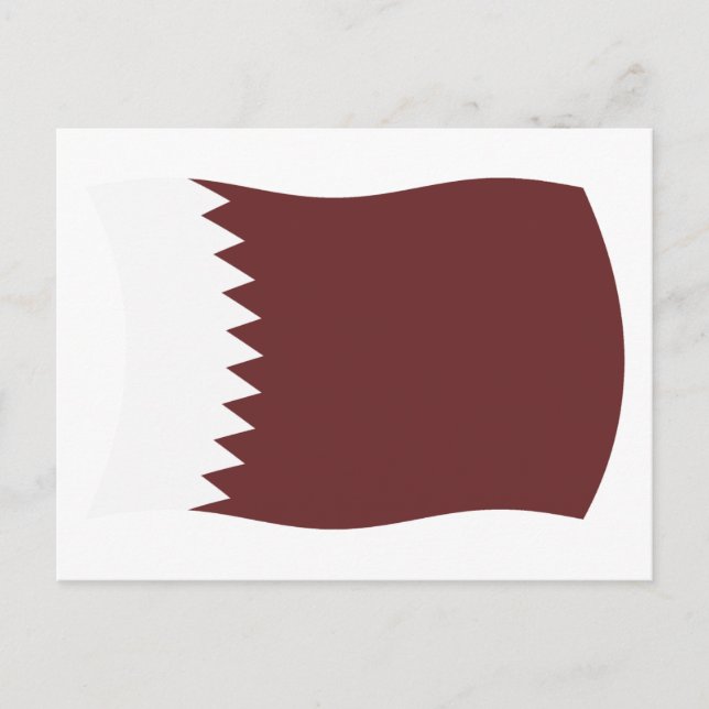 Qatar Flag Postcard (Front)