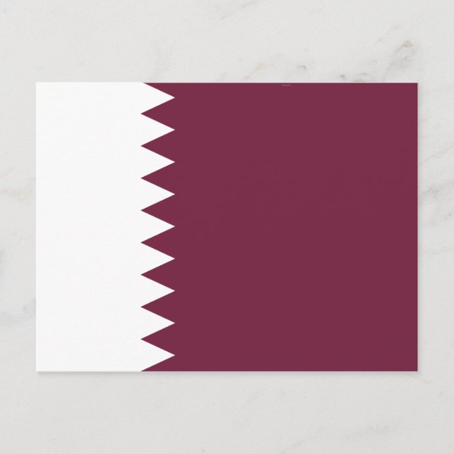Qatar Flag Postcard (Front)