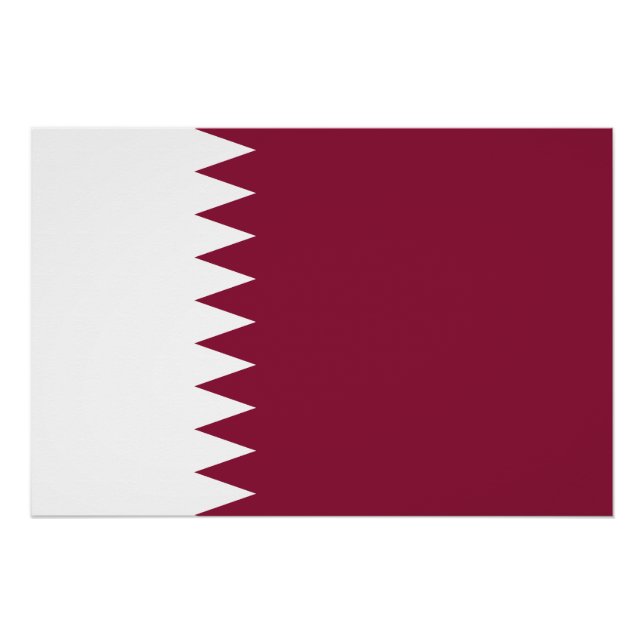 Qatar Flag Poster (Front)