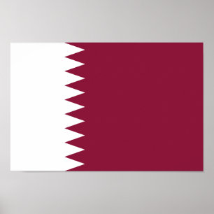 Qatar Flag Poster