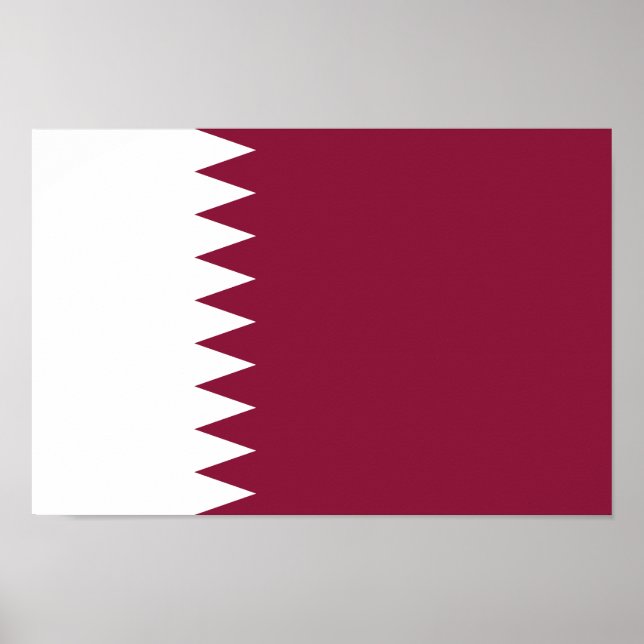 Qatar Flag Poster (Front)