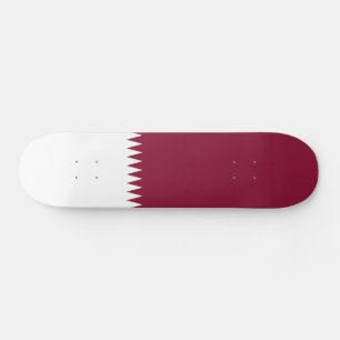 Qatar Flag Skateboard