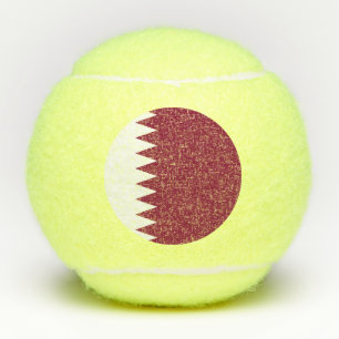 Qatar Flag Tennis Balls