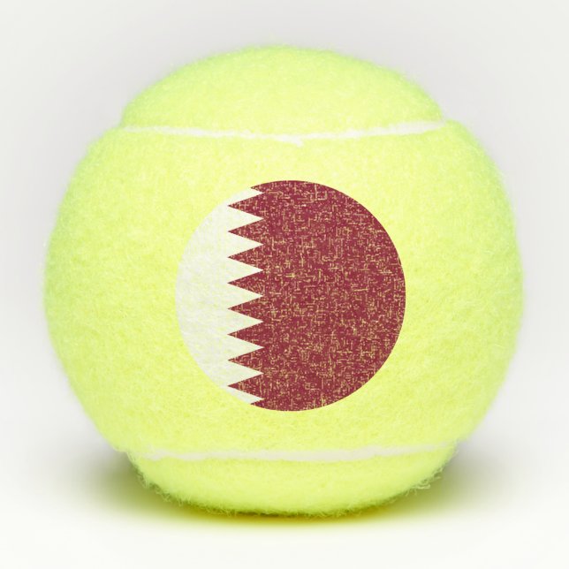 Qatar Flag Tennis Balls (Front)