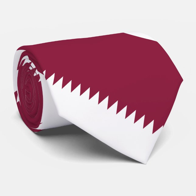 Qatar Flag Tie (Rolled)