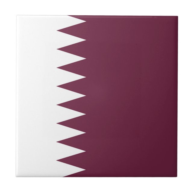 Qatar flag tile (Front)