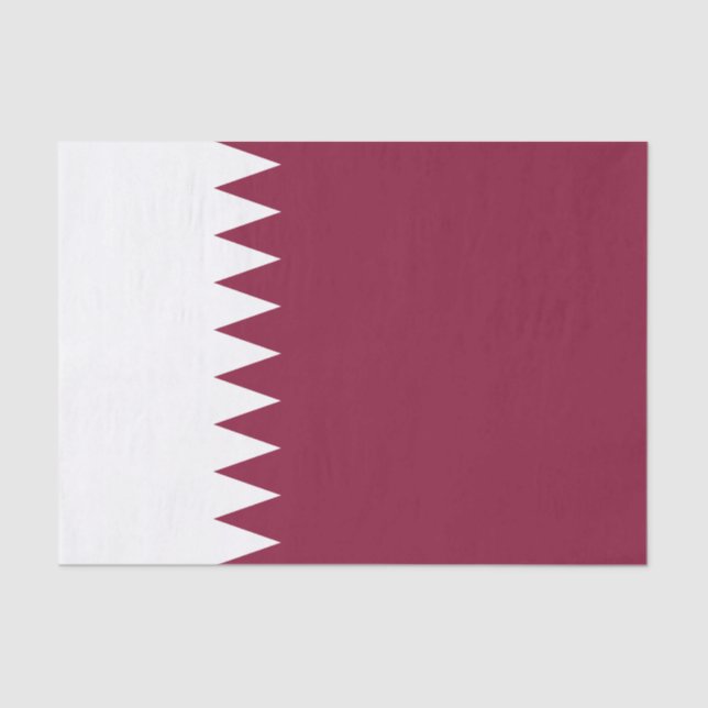 Qatar Flag Tissue Paper (Front)