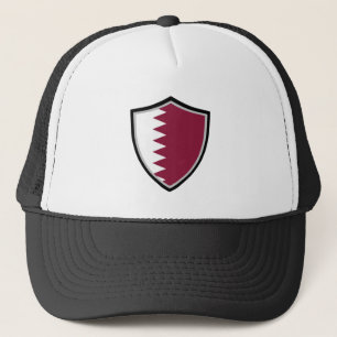 Qatar flag trucker hat