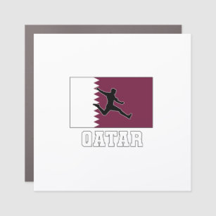 Qatar Football Soccer National Team Car Magnet
