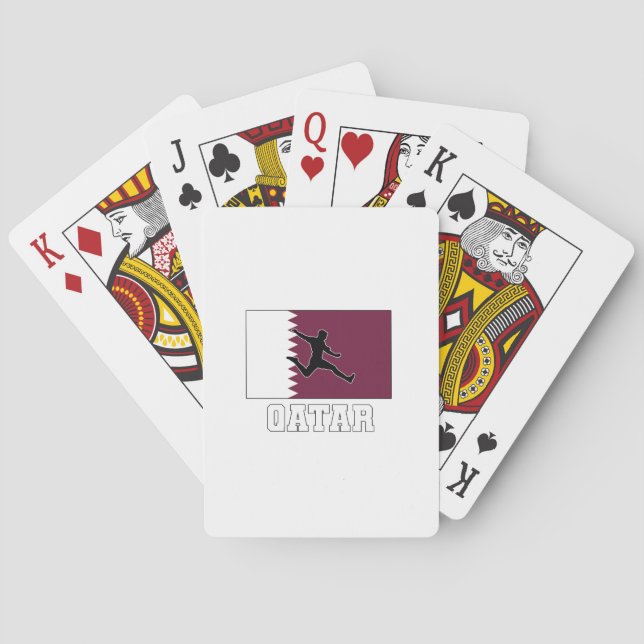 Qatar Football Soccer National Team Playing Cards (Back)