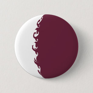 Qatar Gnarly Flag 6 Cm Round Badge