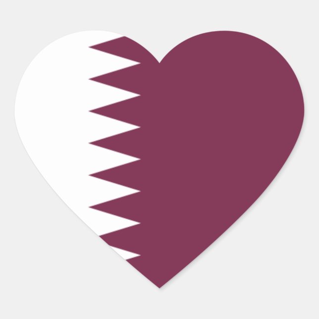 qatar heart sticker (Front)