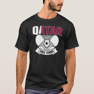 Qatar Ping Pong  Proud Qatari Table Tennis Support T-Shirt