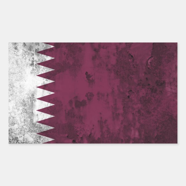 Qatar Rectangular Sticker (Front)