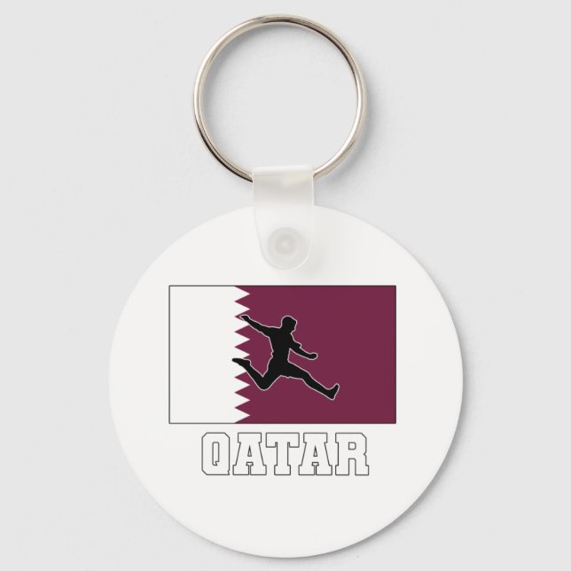 Qatar Soccer Football National Team Key Ring (Front)