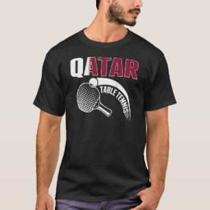 Qatar Table Tennis Qatari Ping Pong Supporter Spo T-Shirt