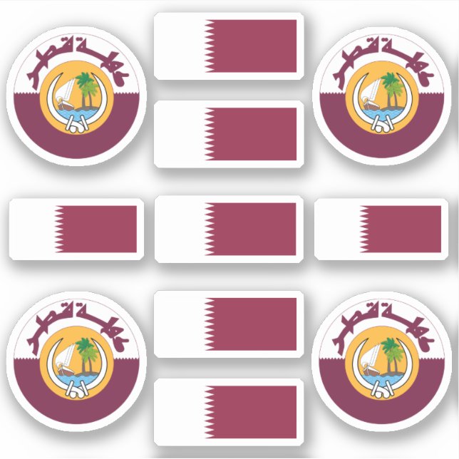 Qatari national symbols /emblem and flag (Front)