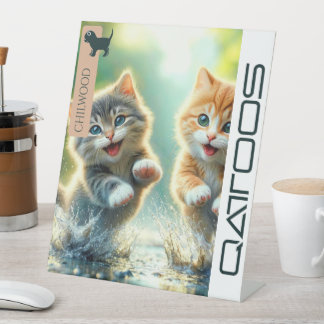 QATTOOS  PEDESTAL SIGN