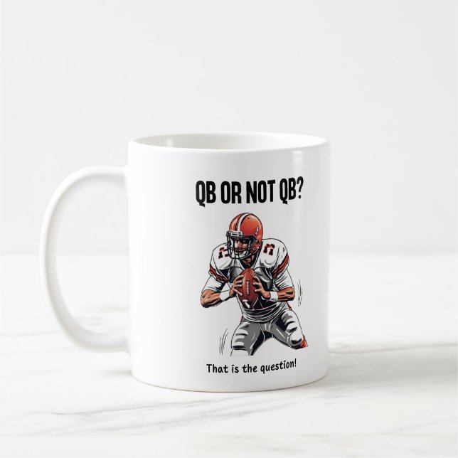 QB or not QB? Coffee Mug (Left)