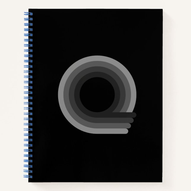 QBD Logo Hardcover Graph Paper Notebook (Front)