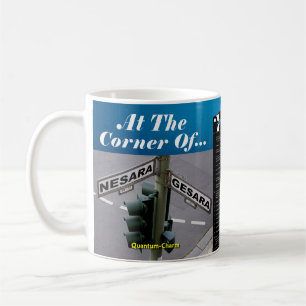 QC NESARA/GESARA At The Corner Of - BLUE MUG