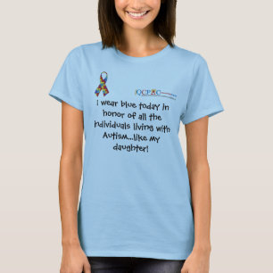 QCPAC logo Blue World Autism Awareness T-shirt