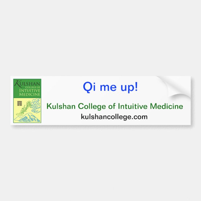 Qi me up! kulshan college sticker (Front)