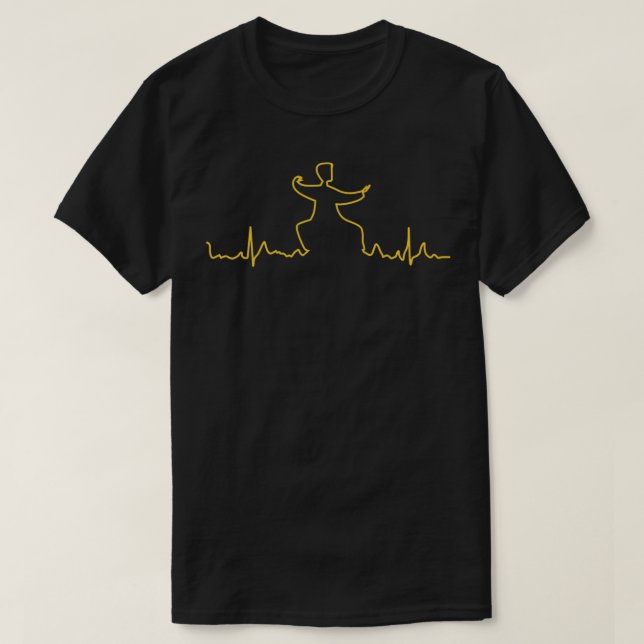 Qigong Martial Arts Heartbeat Meditation T-Shirt (Design Front)