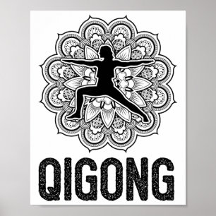 Qigong Yin Yang Martial Arts Tai Chi Yoga Meditati Poster