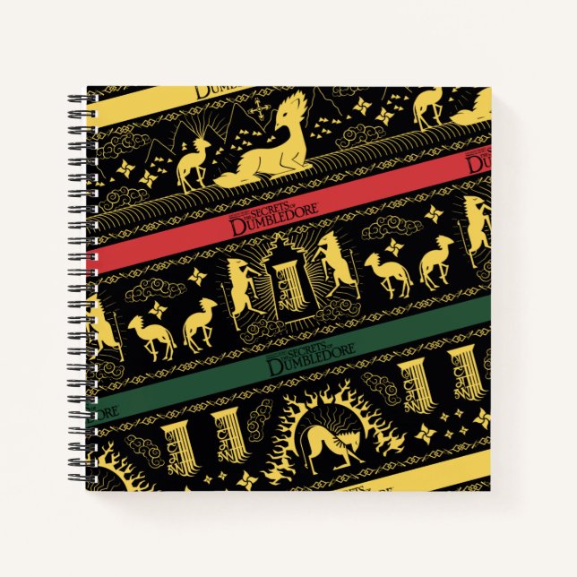 Qilin Layered Pattern Notebook (Front)