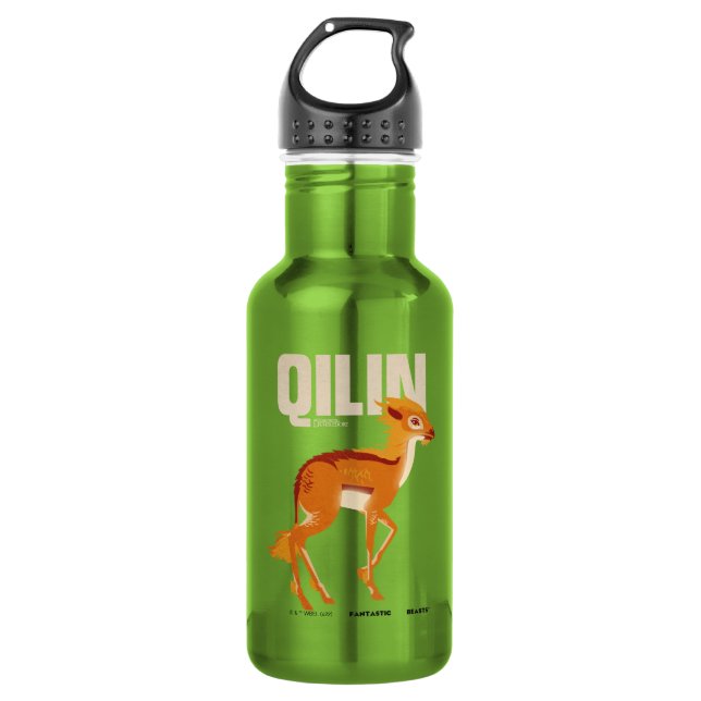Qilin Vintage Graphic 532 Ml Water Bottle (Front)
