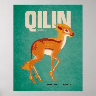 Qilin Vintage Graphic Poster