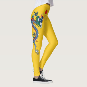 Qing Dynasty (1890-1911) flag Leggings