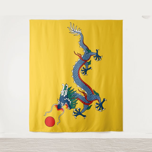 Qing Dynasty (1890-1911) flag Tapestry (Front)