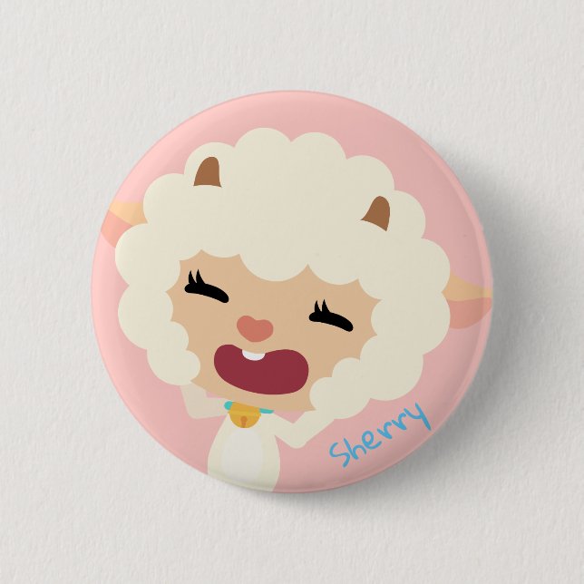 Qkids Sherry Sheep button (Front)